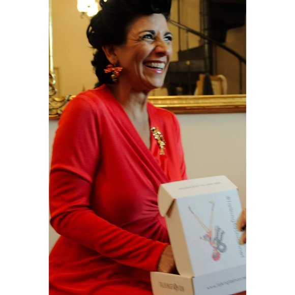 Rona New York Vintage Evening Long Floor Cocktail Formal Flowing Red Dress - Picture 8 of 12